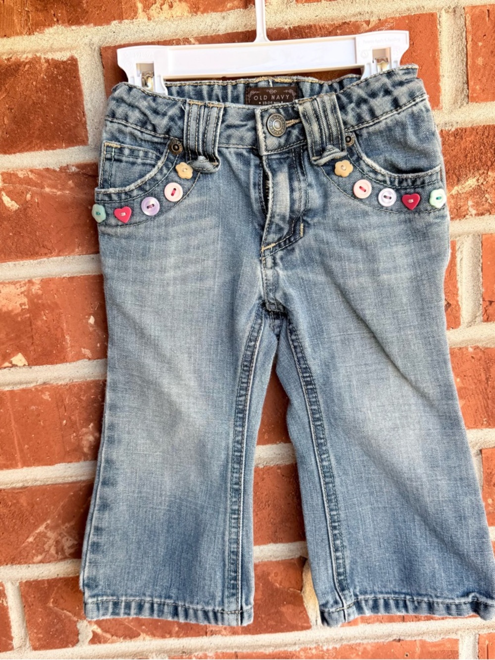Vintage old navy 18-24 months denim jeans with adjustable waist